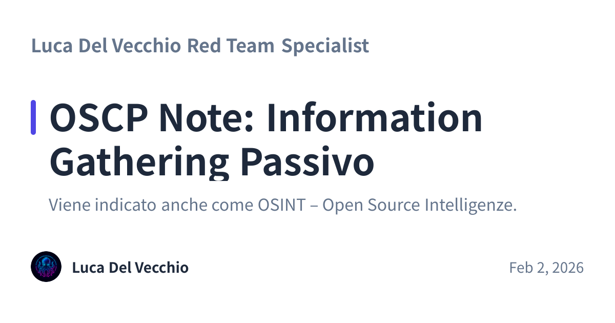 Share preview for OSCP Note: Information Gathering Passivo